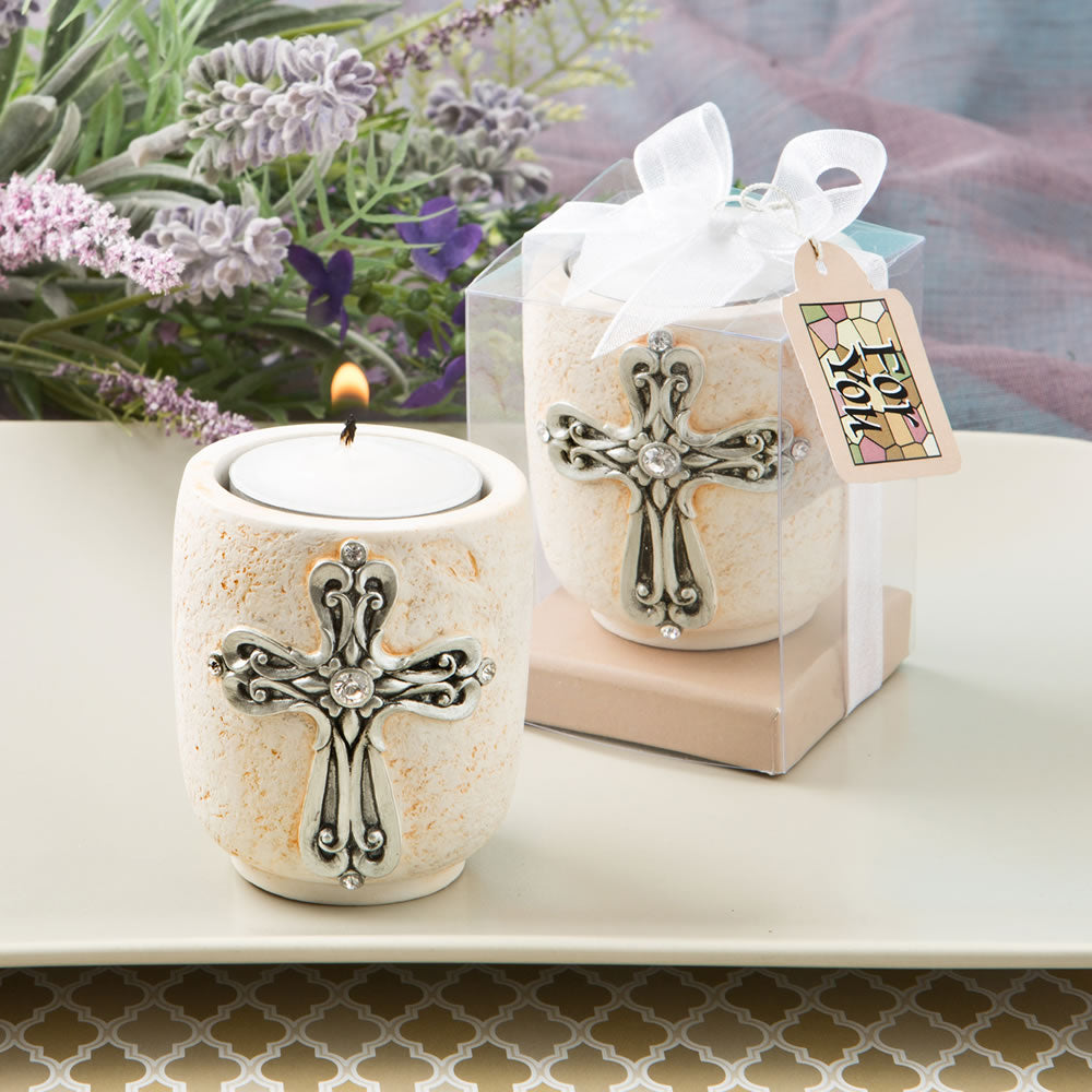 Cross Design Candle Tea Light Holder