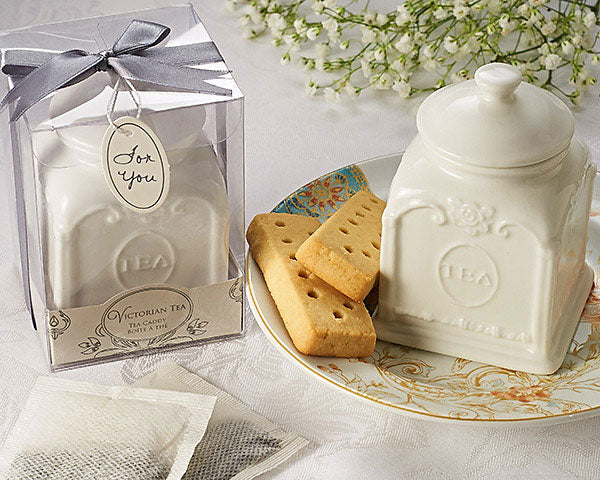 Victorian Tea Porcelain Tea Caddy