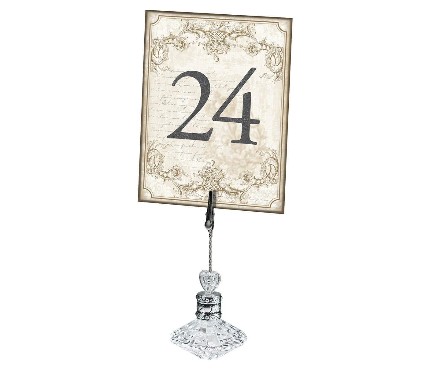 Vintage Gold Table Numbers 1-24