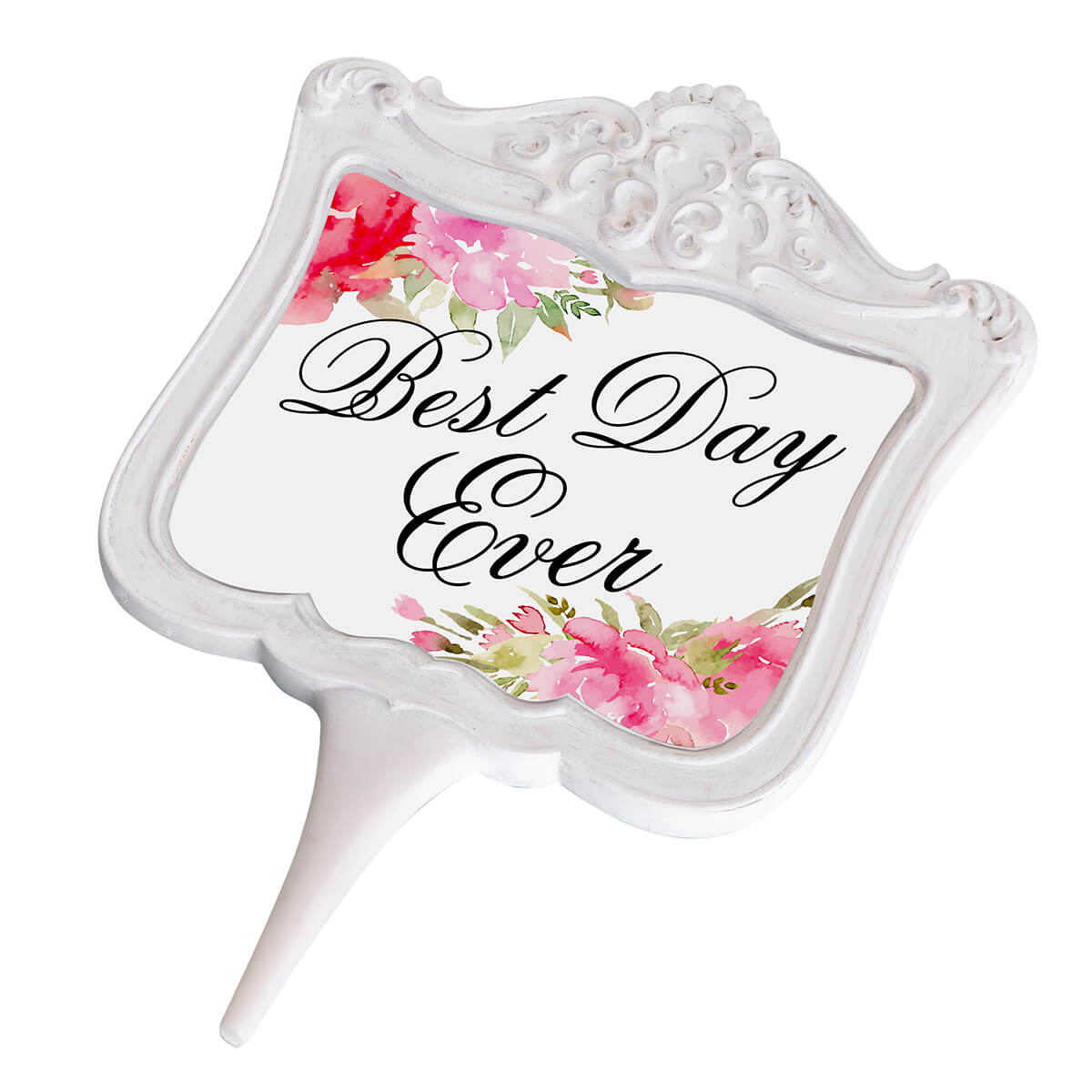 Watercolor Best Day Ever Cake Topper