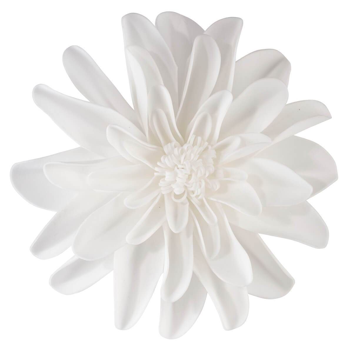 White 7.5 inch Flower Decorations Set of 2