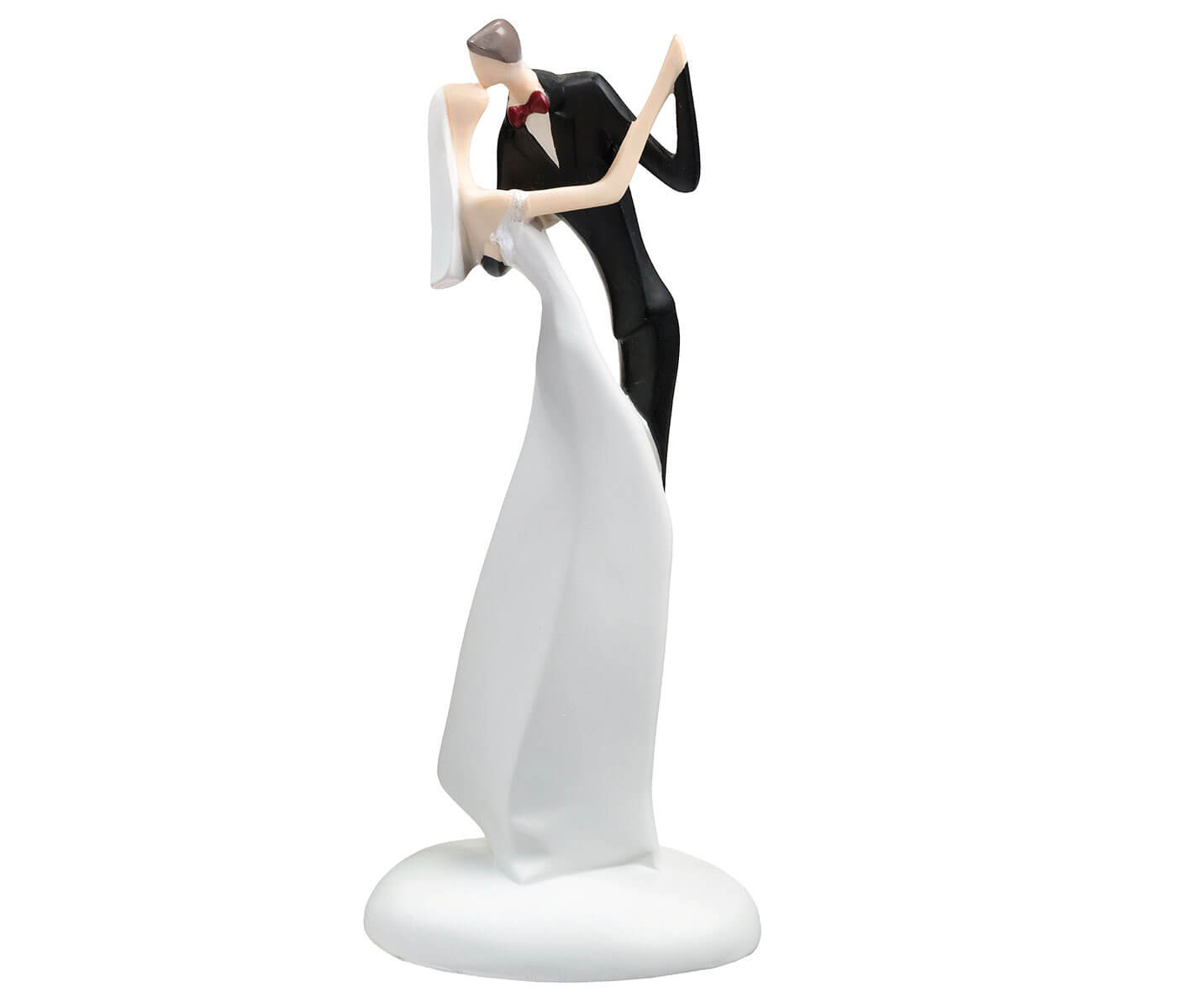 Bride and Groom Kissing Cake Topper