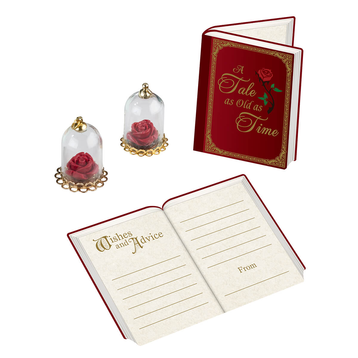 Fairy Tale Signing Cards and Rose Dome Favors