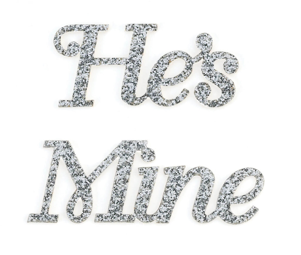He's Mine Wedding Shoe Stickers