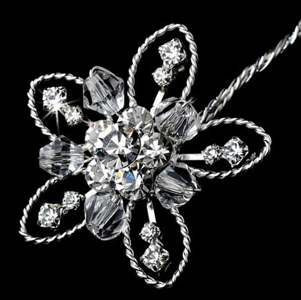Flower Crystal Bouquet Jewelry  (Set of 2)