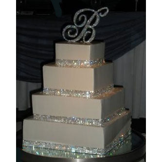 3 Row Crystal Cake Ribbons Real Rhinestones Crystal Bling Cake Banding Lowest Price