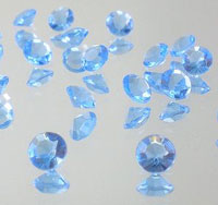 Diamond Confetti Table Decorations 1/2 carat 7 Colors Pack of 2000