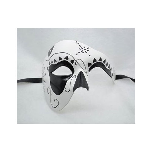 day of the dead half mask