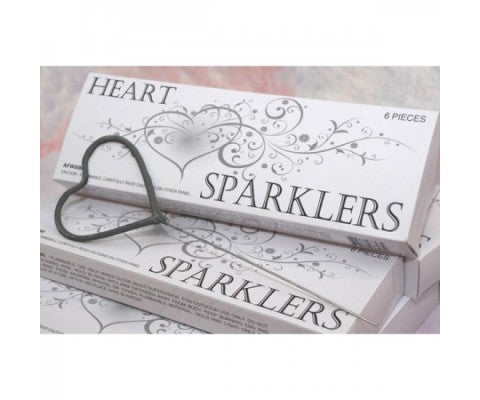 Wedding Sparklers Can Blend With Almost All Wedding Themes - Explore Full Range of Heart Shaped