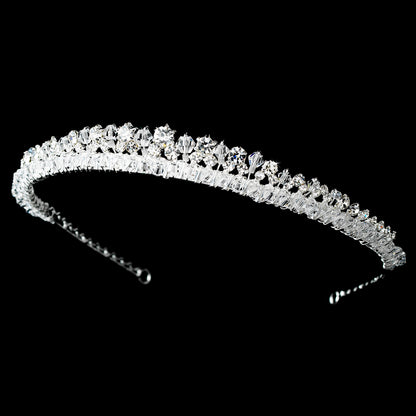 Silver Plated Swarovski Rhinestone Bridal Headband