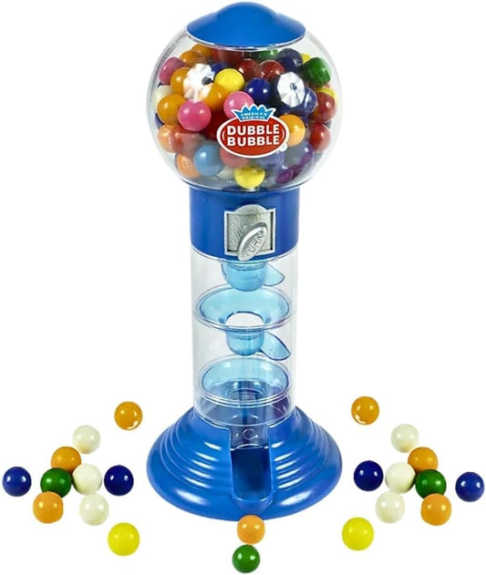 Spiral Fun Gumball Bank with Gumballs Blue 10.5 Inch