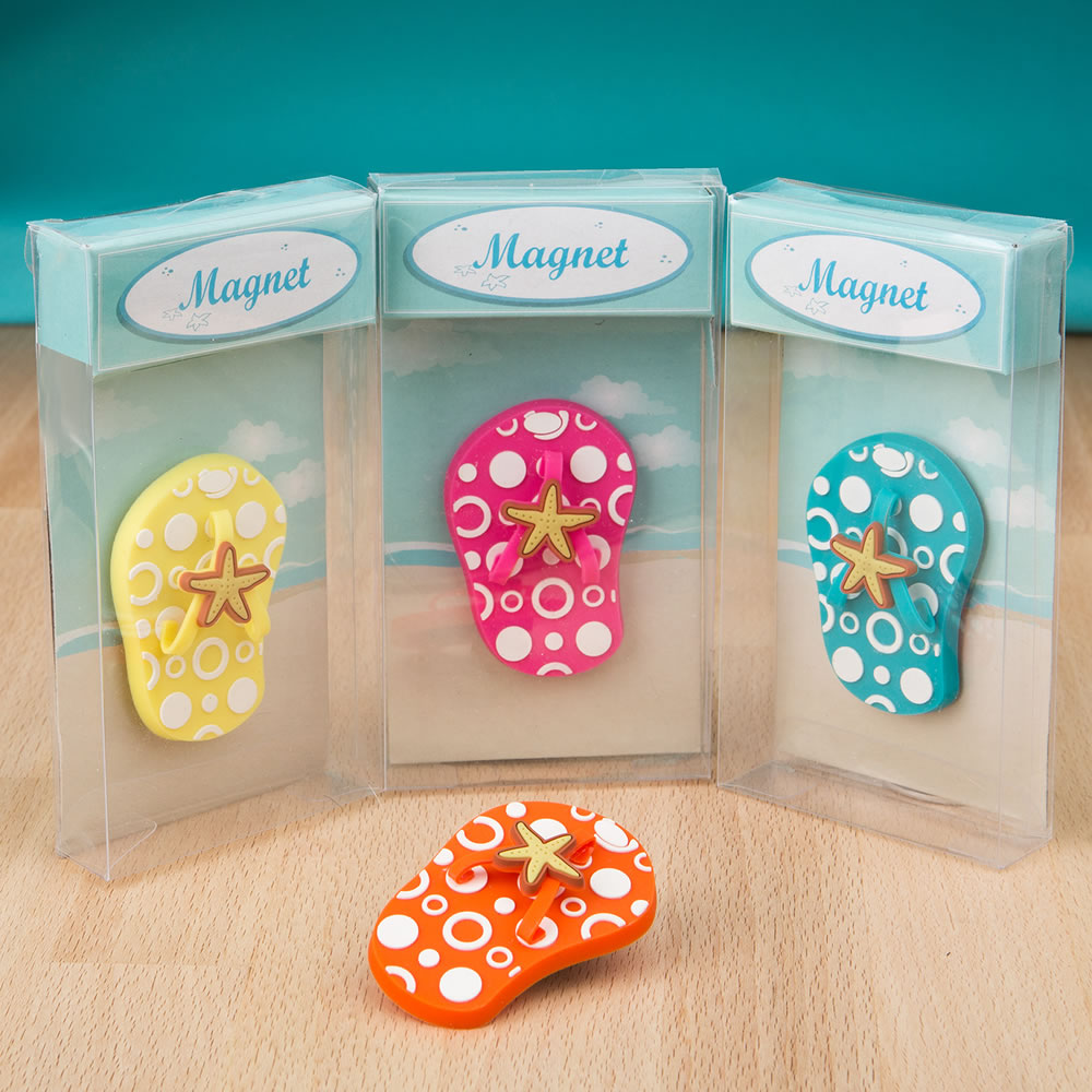 Colorful flip flop magnets