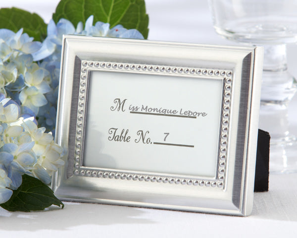 Silver Beaded Place Card Frames Photo Frame Place Holders