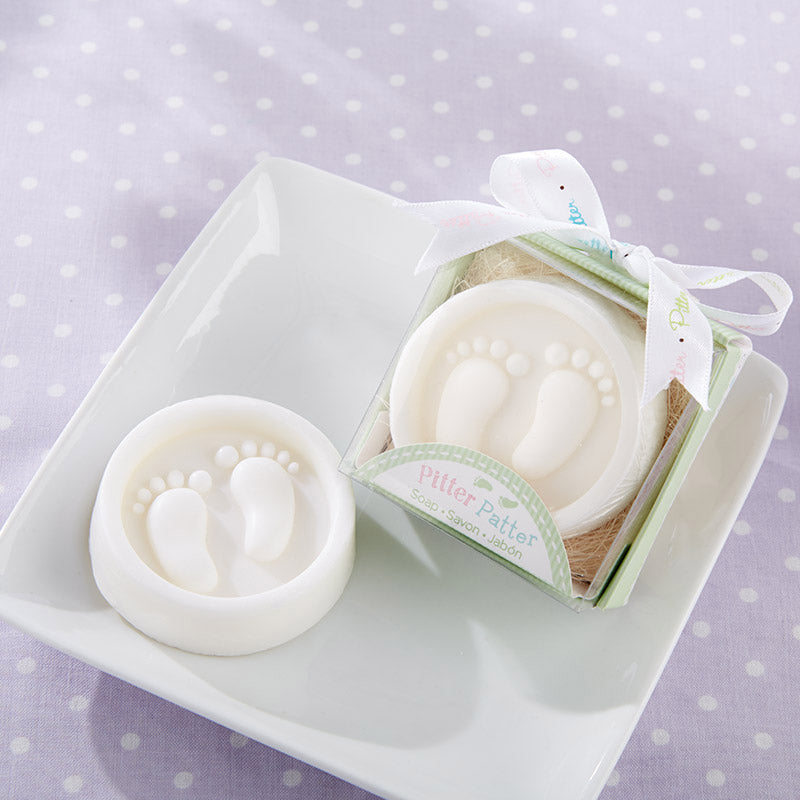 Baby Shower Favors Pitter Patter Soap Footprint Soaps