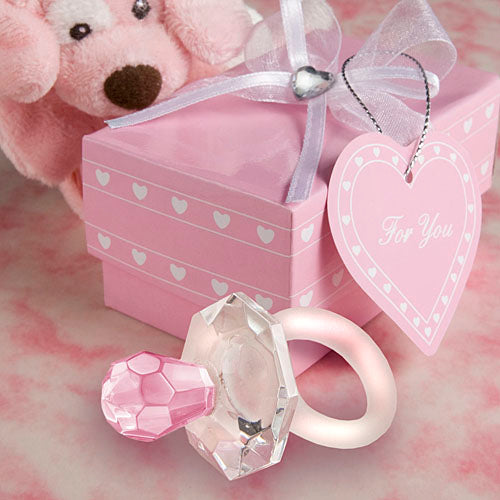 Choice Crystal Pink Pacifier Favors