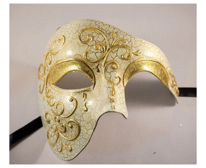 Gold Phantom of the Opera Vintage Design Masquerade Masks