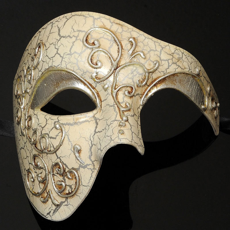 Silver Phantom of the Opera Vintage Design Masquerade Masks
