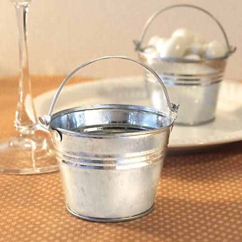 Miniature Galvanized Buckets