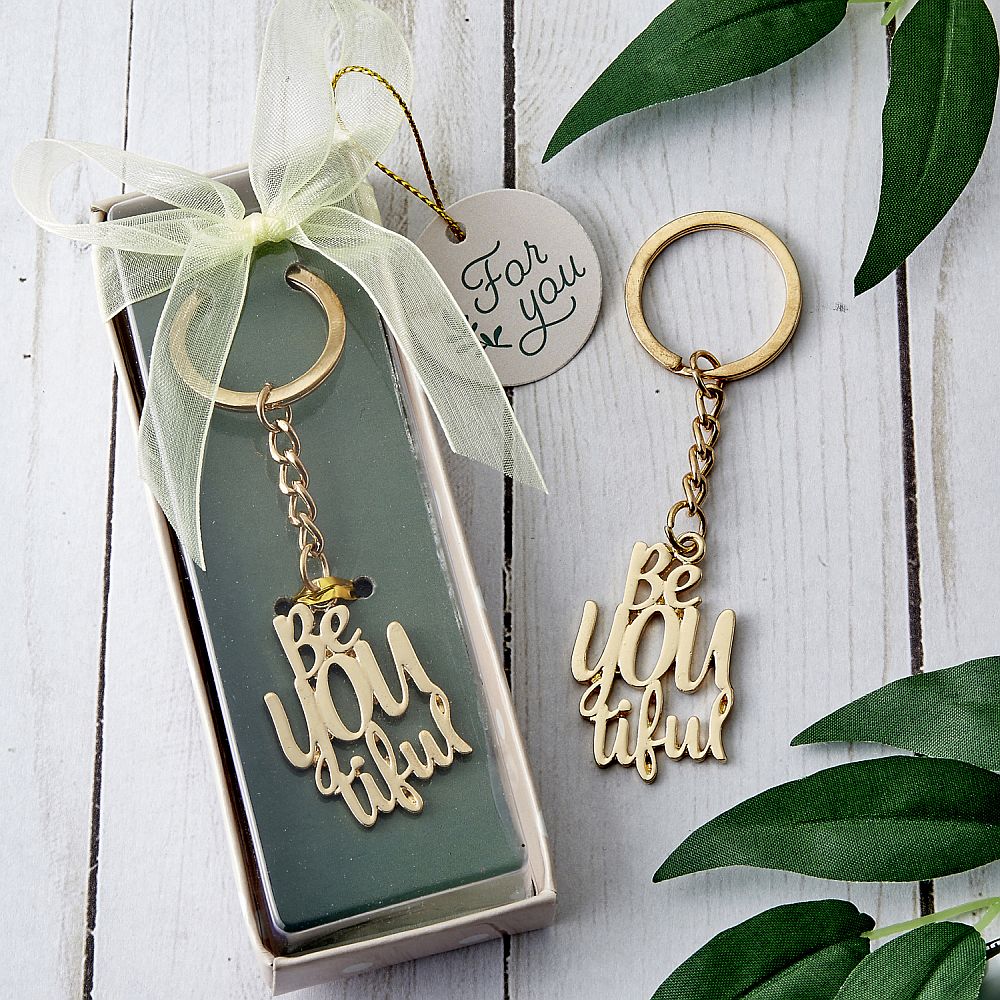 BeYouTiful Gold Key Chain