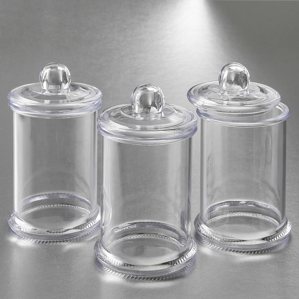 Perfectly Plain Clear Acrylic Apothecary Jar With Lid