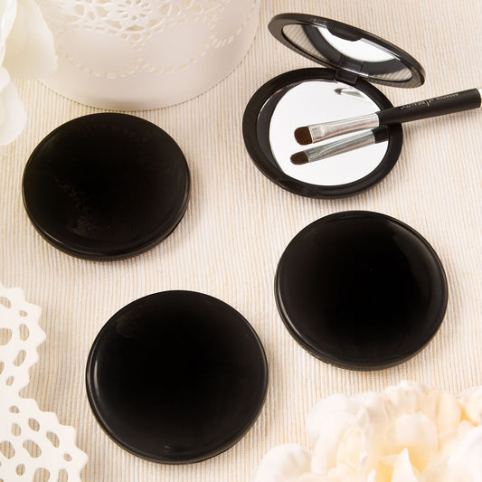 Black Compact Mirrors Party favors Set of 10