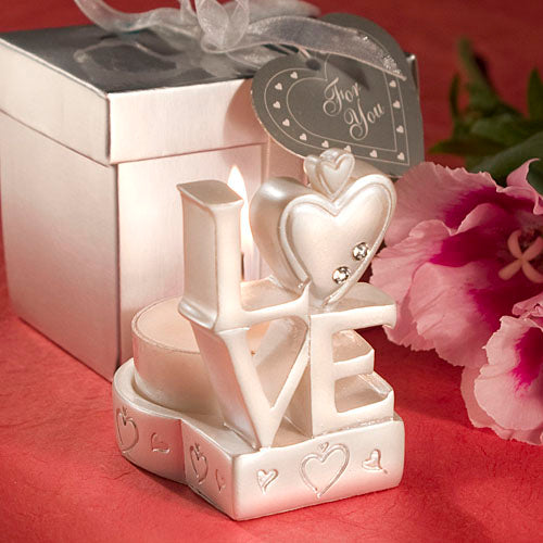 Love Design Candle Holder Favors