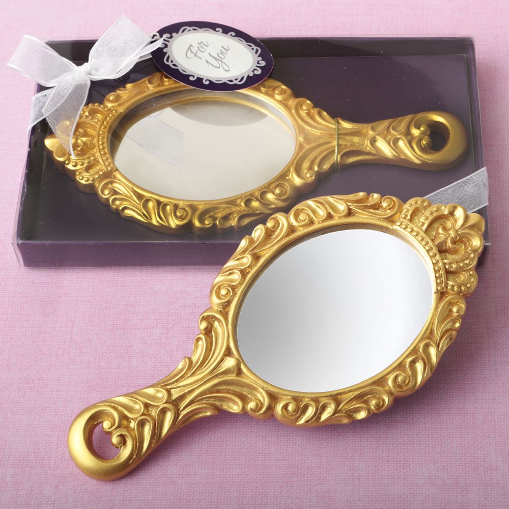Gold Make It Royal Princess Hand Mirror