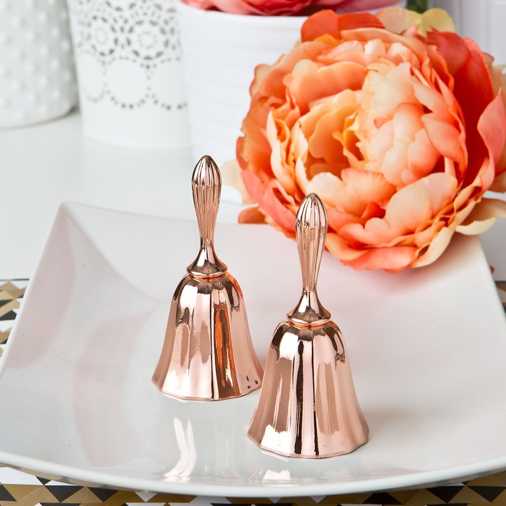 Rose Gold Metal Kissing Bell Or Wedding Bell