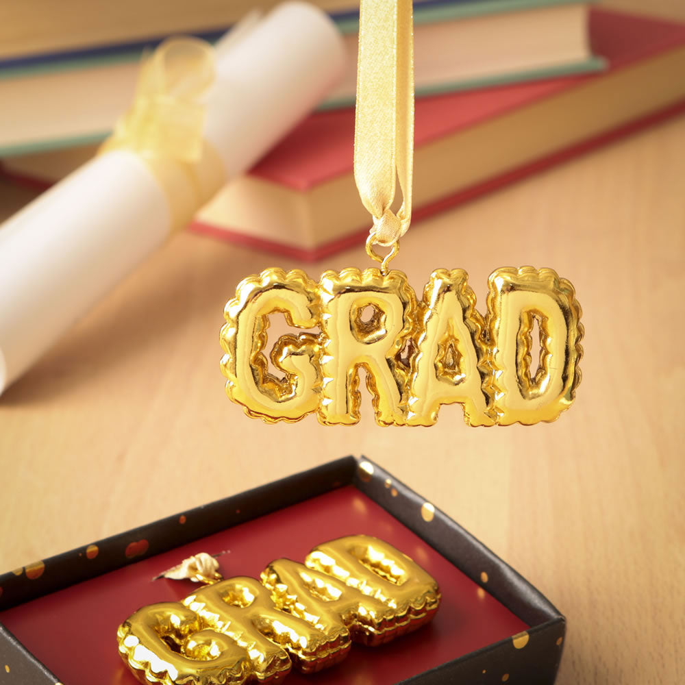 Gold Grad hanging Ornament