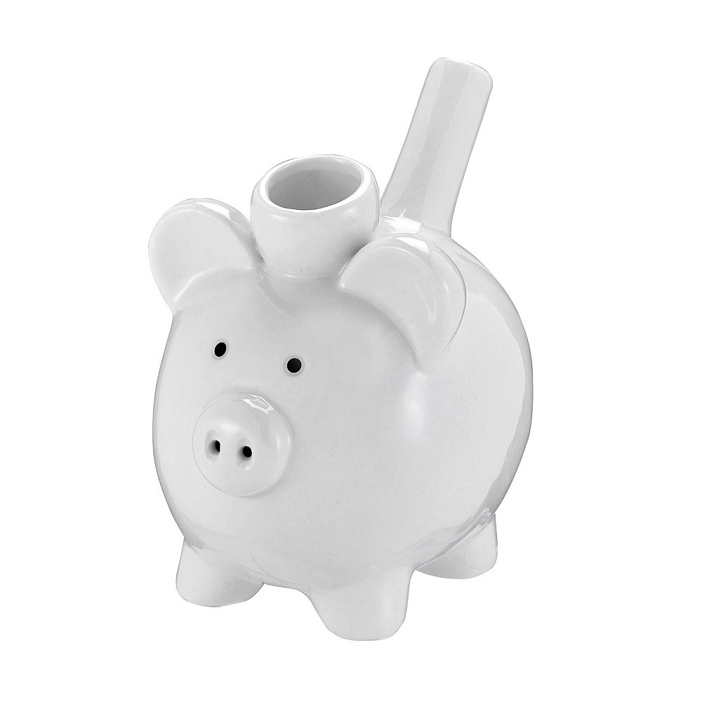 PIG NOVELTY PIPE - WHITE COLOR
