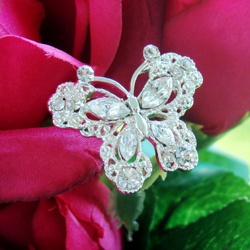 Bouquet Jewelry Crystal Butterfly Large