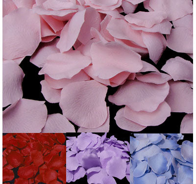 Silk Rose Petals (500 per pack; 26 Colors)