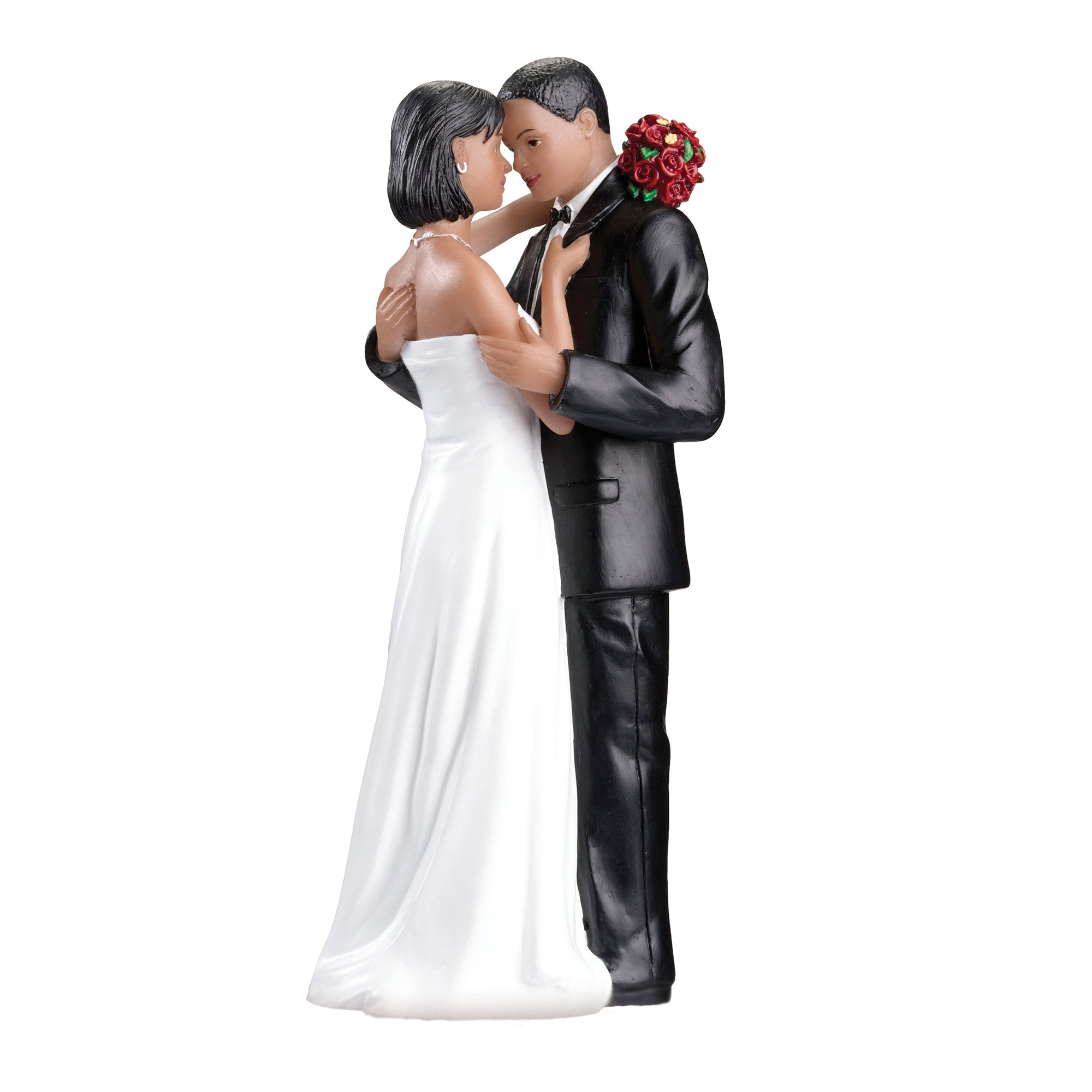 Tender Moment African American Wedding Cake Toppers