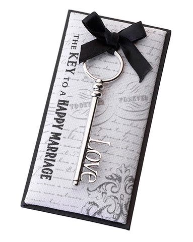 Silver Love Key Wedding Gift