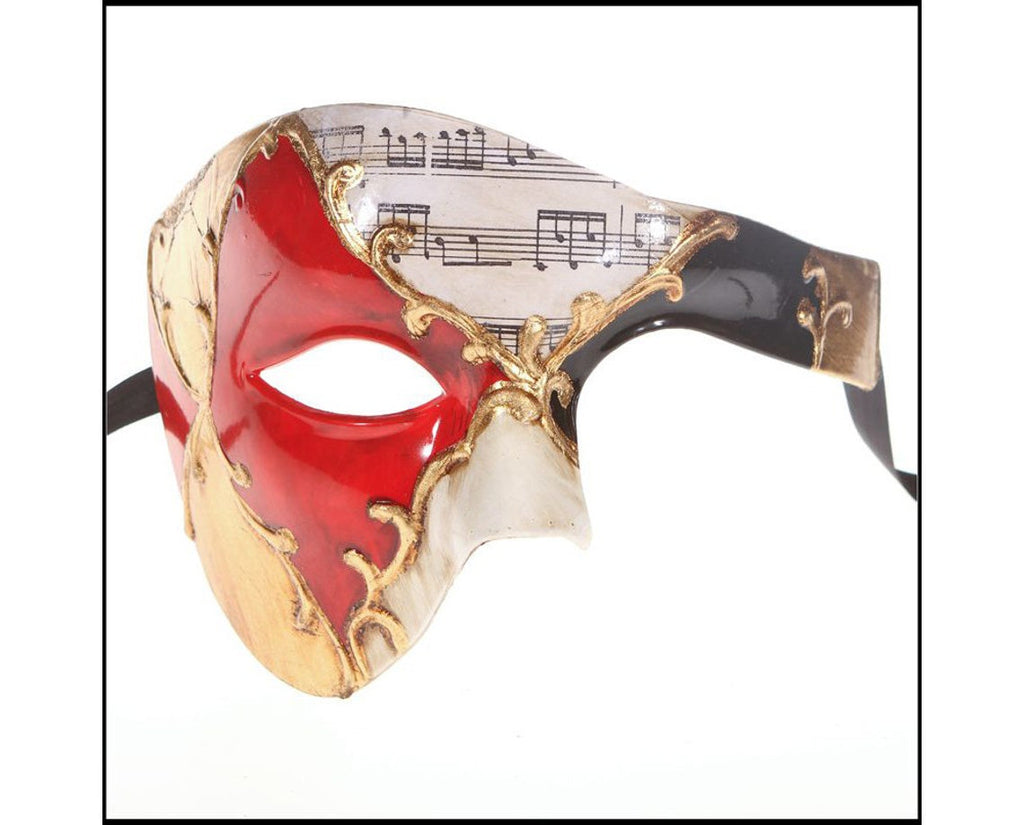 Phantom of the Opera Red Musical Venetian Gold Masquerade Masks