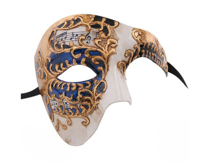 Phantom Masquerade Mask Musical Phantom of the Opera Vintage Design Gold Mask