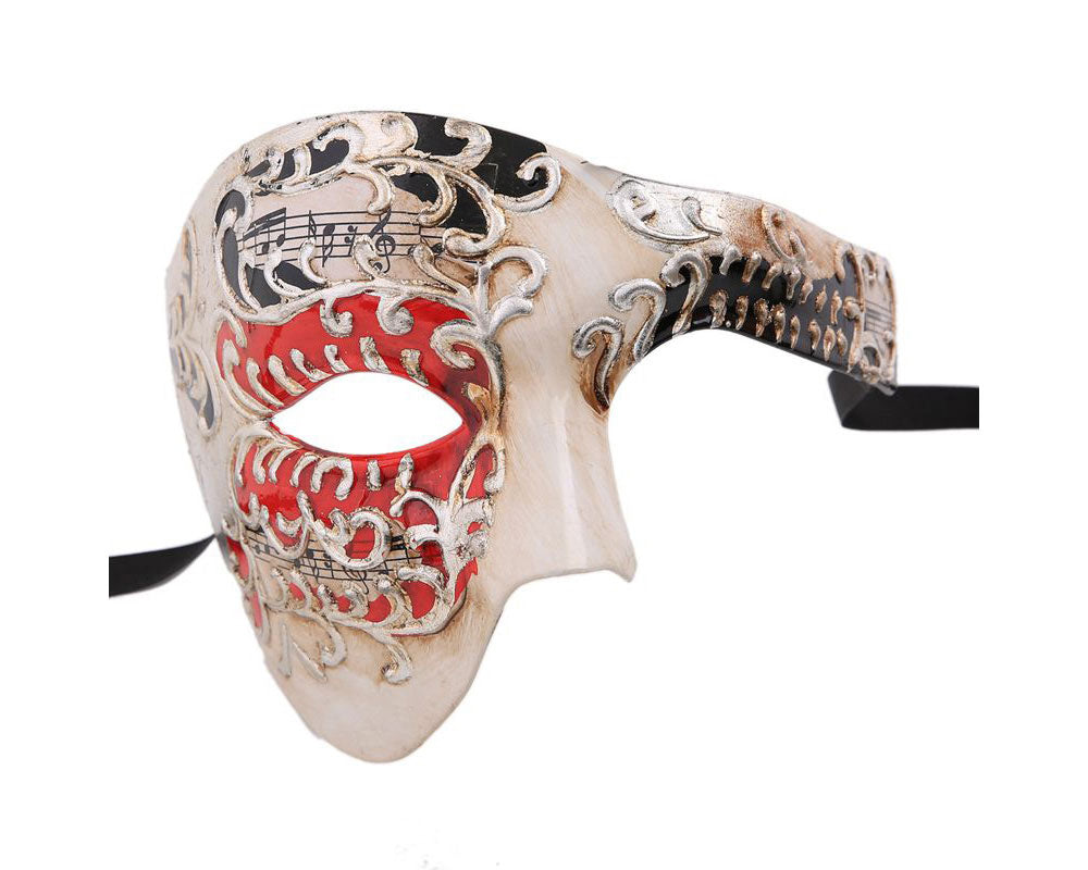 Phantom Masquerade Mask Musical Phantom of the Opera Vintage Design Silver Masks