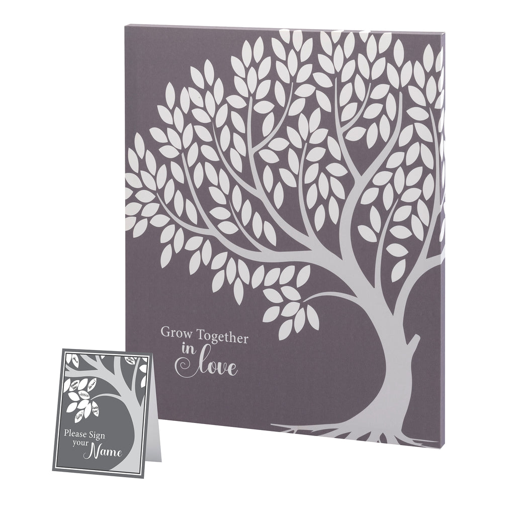 Wedding Tree Guest Book Alternative Signing Tree in Black and Gray