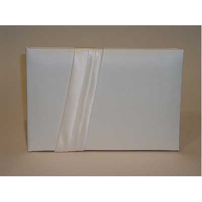 Beverly Clark Audrey Wedding Guest Book(White or Ivory)