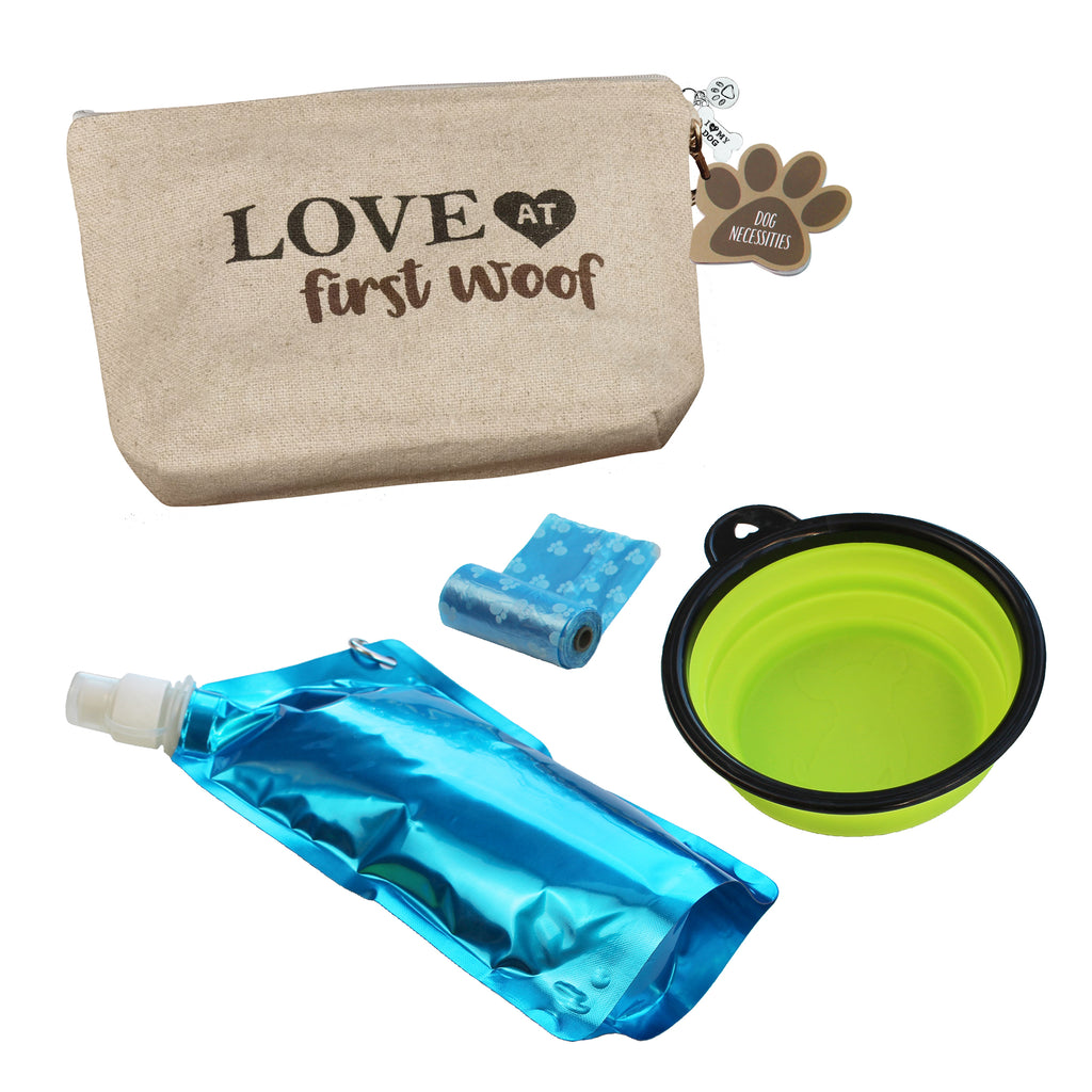 Dog Travel Kit - Love at First Woof