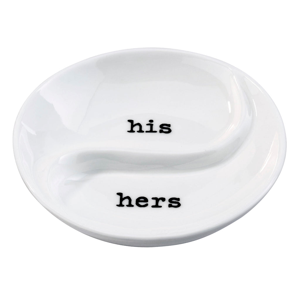 His Hers Ring Dish