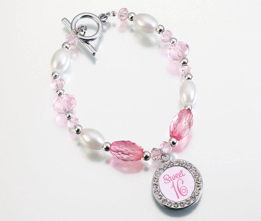 Pink Sweet Sixteen Bracelet Gift