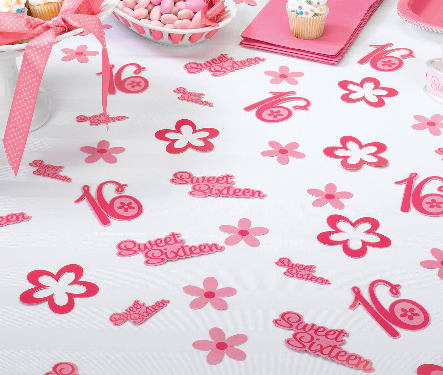 Sweet Sixteen Party Table Confetti