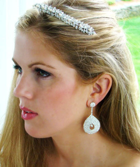 Bridal Tiara with Swarovski Crystal & Freshwater Pearl Accents