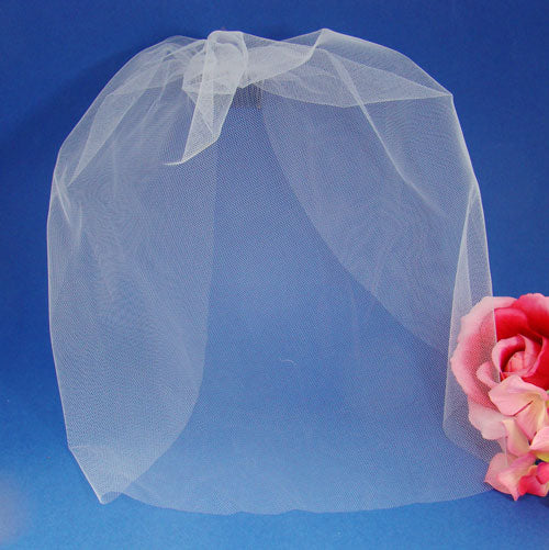 Simple Fine Birdcage Style Blusher Face Veil White or Ivory