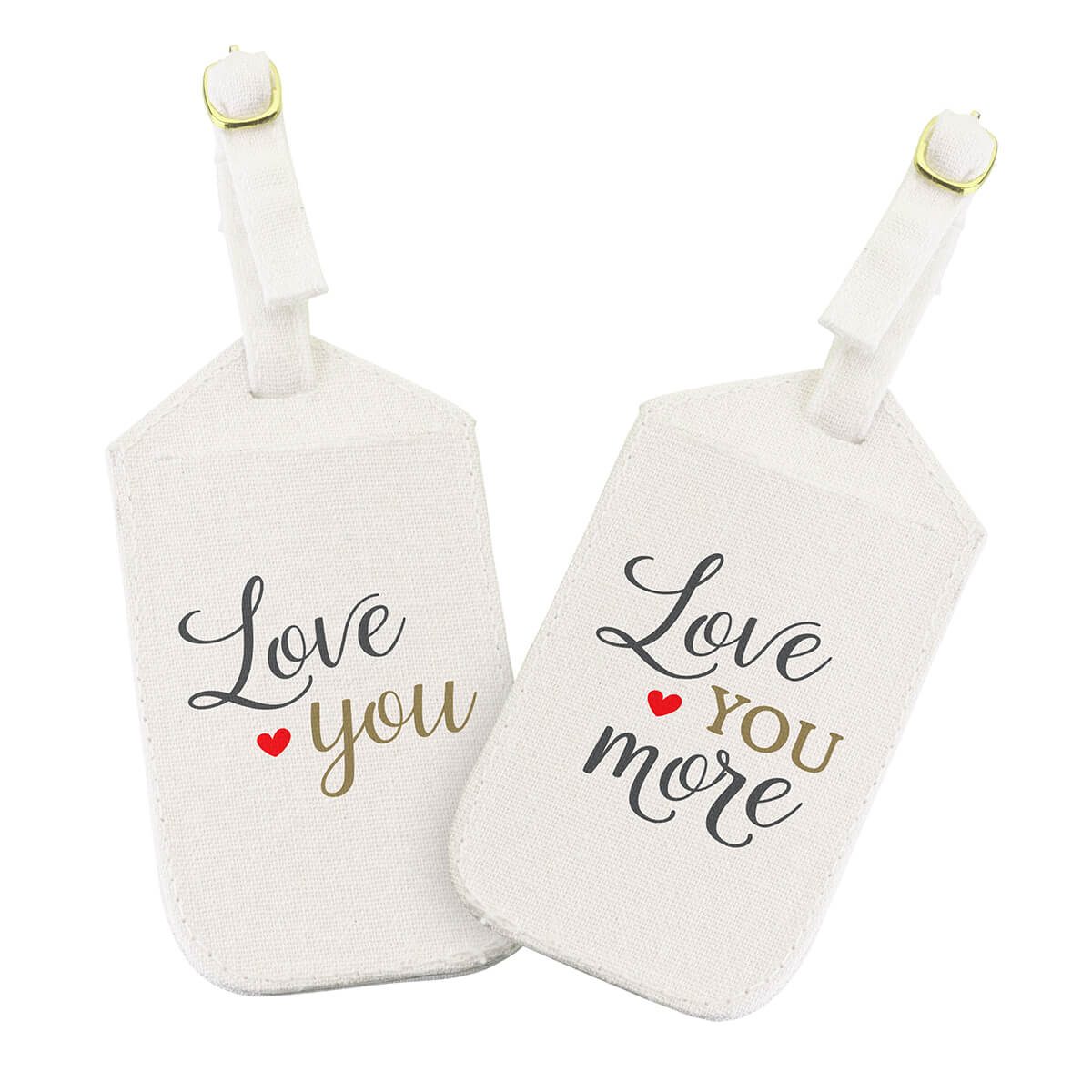 Love You More Luggage Tag Set