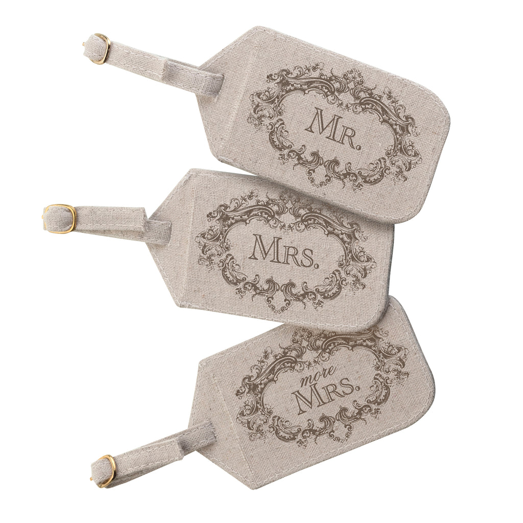 Mr. Mrs. and More Mrs. Luggage Tags