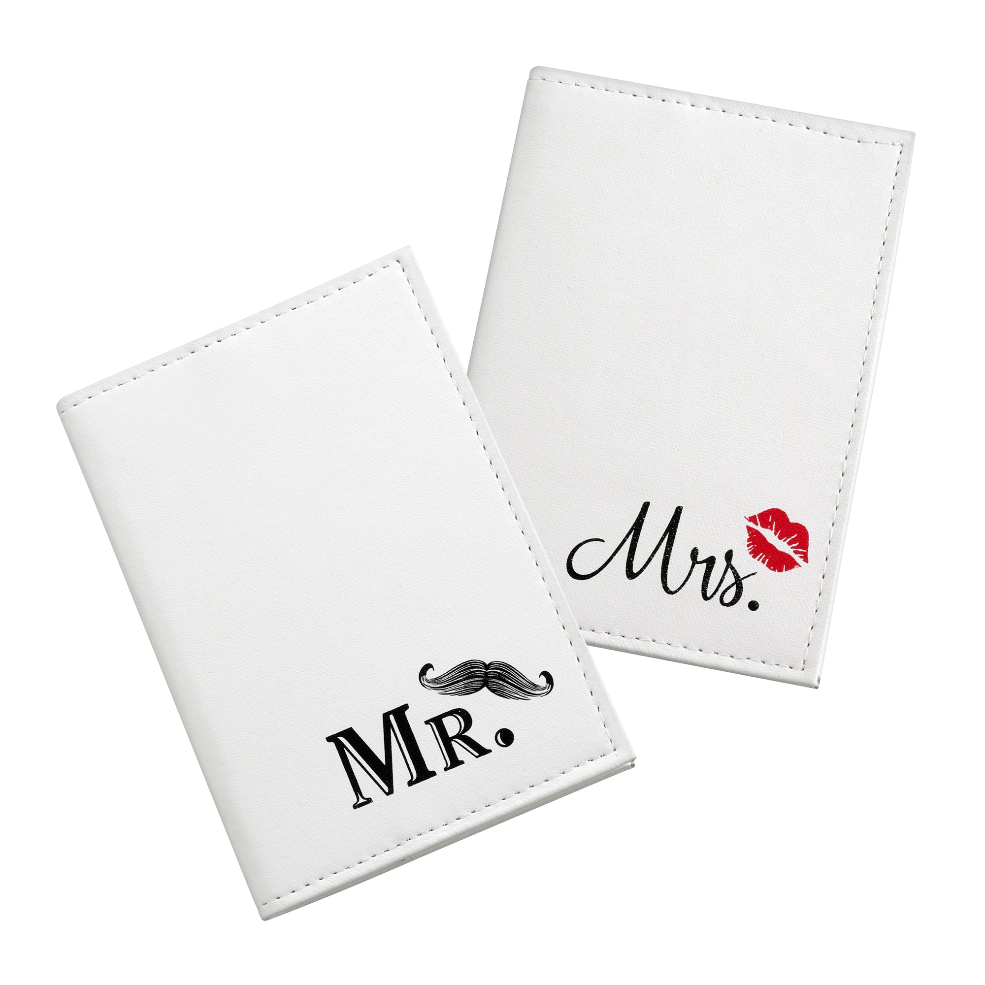 Mustache and Red Lips Passport Covers