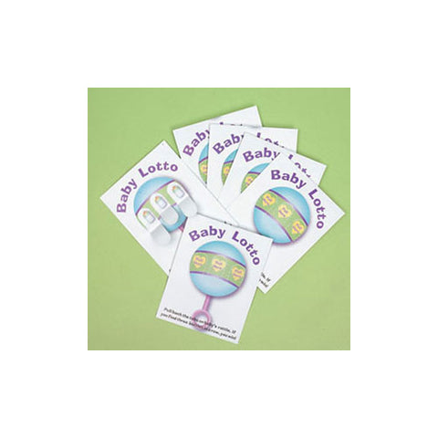 Baby Shower Games 24 Baby Shower Lotto Game Cards