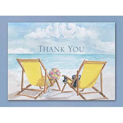 Wedding Thank You Cards Beach Theme Thank You Notes (Pack of 50)